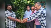 विद्यालय में एक वर्ष पूरा होने पर प्रधान शिक्षक ने किया पौधारोपण, मॉडल स्कूल बनाने का लिया संकल्प