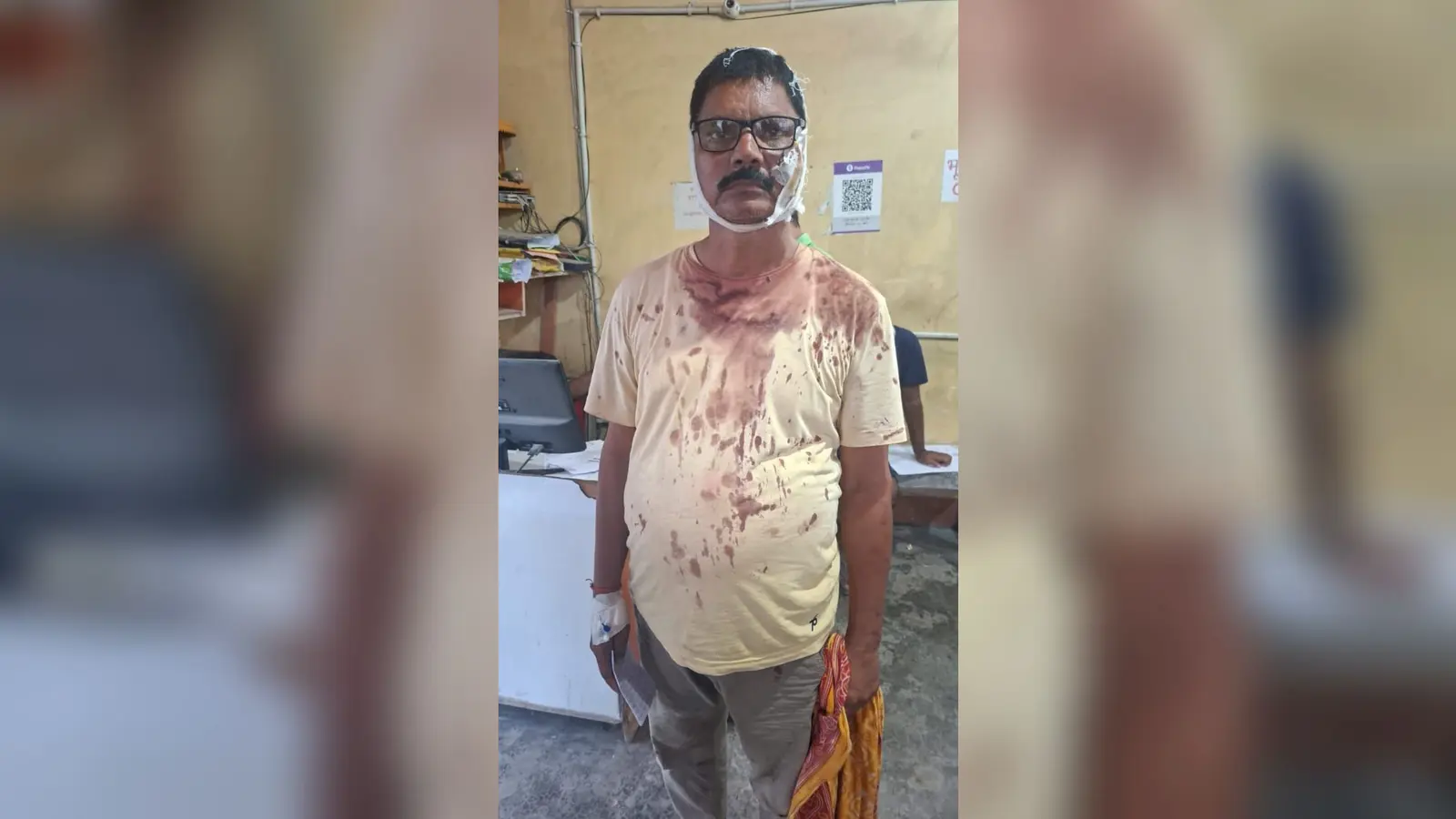 अस्पताल में इलाजरत जख्मी धर्मेन्द्र चौधरी | Prabhat Khabar Network अस्पताल में इलाजरत जख्मी धर्मेन्द्र चौधरी | Prabhat Khabar Network