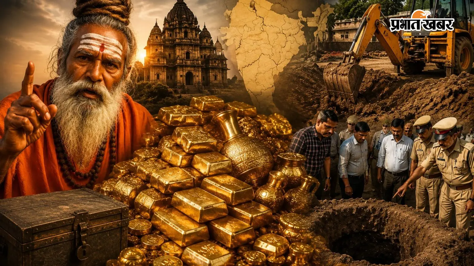 साधू बाबा ने एक 1000 टन सोने का किया दावा साधू बाबा ने एक 1000 टन सोने का किया दावा