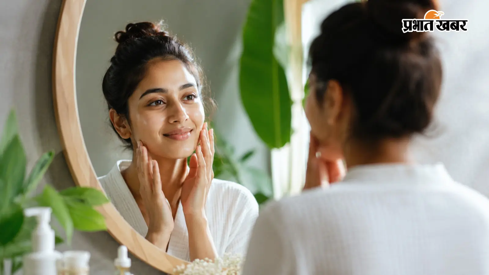 कांच जैसी चमकती त्वचा के लिए क्या करें? Ai image कांच जैसी चमकती त्वचा के लिए क्या करें? Ai image