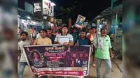 पूसा में छात्रा सुमन हत्याकांड के विरोध में कैंडल मार्च, आरोपियों की गिरफ्तारी की मांग
