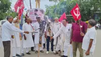 दिल्ली छात्र आंदोलन के समर्थन में जहानाबाद में प्रदर्शन, प्रधानमंत्री और शिक्षा मंत्री का फूंका पुतला