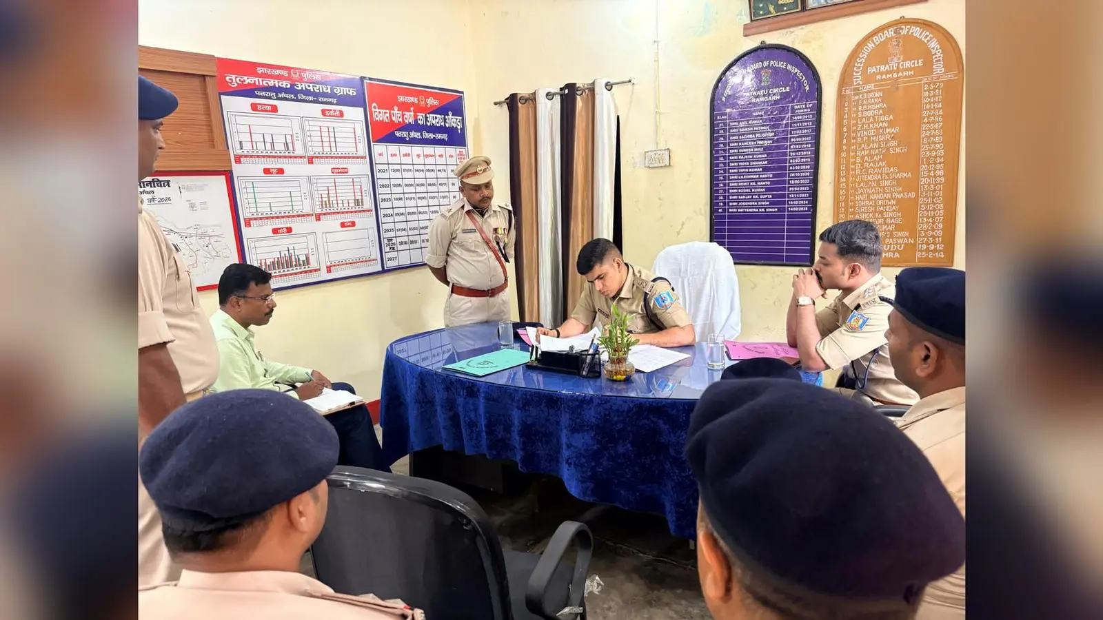फोटो फाइल : 22 पतरातू- 3 अंचल निरीक्षक कार्यालय का निरीक्षण करते पुलिस अधीक्षक एवं उपस्थित पुलिस पदाधिकारी. | Prabhat Khabar Network फोटो फाइल : 22 पतरातू- 3 अंचल निरीक्षक कार्यालय का निरीक्षण करते पुलिस अधीक्षक एवं उपस्थित पुलिस पदाधिकारी. | Prabhat Khabar Network