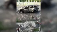 पेट्रोल पंप के सामने धूं-धूं कर जली शराब से लदी XUV, पुलिस से बचने को तस्करों पर आग लगाने की आशंका