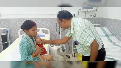 कटोरिया में 8 माह के मासूम के गले में फंसा चॉकलेट का रैपर, डॉक्टरों की सूझबूझ से बची जान