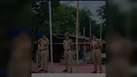 दरभंगा: दंगा नियंत्रण को लेकर पुलिस केन्द्र में मॉक ड्रिल, डीआईजी ने परखी जवानों की तैयारी