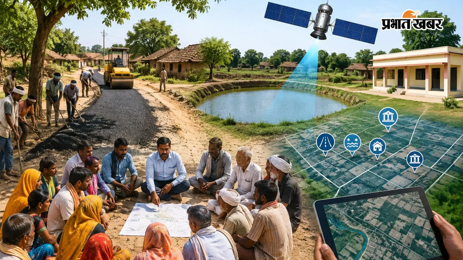 ग्राम विकास की नई व्यवस्था (AI सांकेतिक तस्वीर) ग्राम विकास की नई व्यवस्था (AI सांकेतिक तस्वीर)
