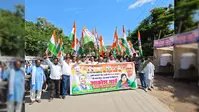 मधुबनी: राहुल गांधी के कथित दुर्व्यवहार के विरोध में कांग्रेस की जन आक्रोश यात्रा