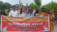 समस्तीपुर: उजियारपुर रेप कांड में आरोपियों की गिरफ्तारी को लेकर ऐपवा का प्रतिरोध मार्च