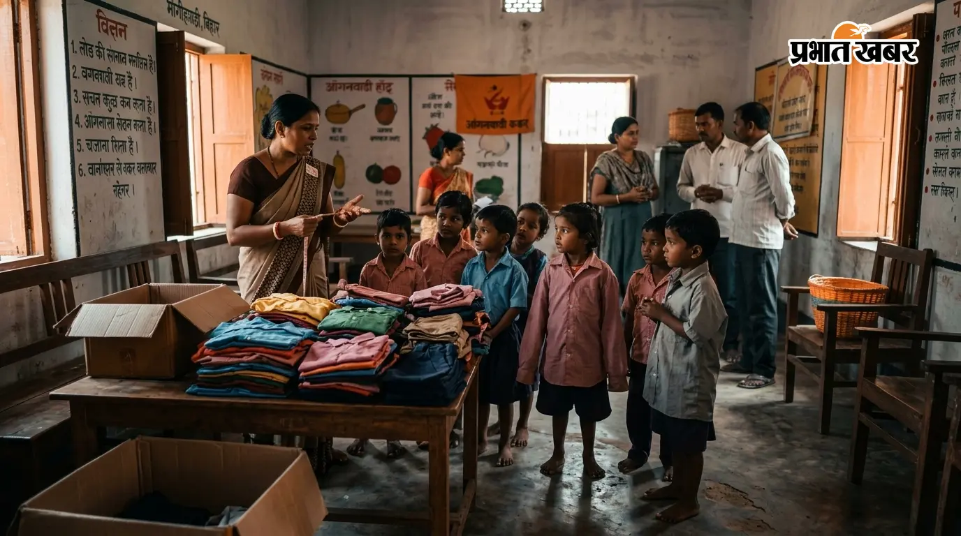 आंगनबाड़ी पोशाक: गुणवत्ता, साइज और वितरण पर सवाल आंगनबाड़ी पोशाक: गुणवत्ता, साइज और वितरण पर सवाल