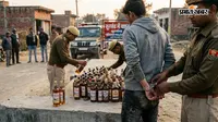 सुरसंड में वाहन जांच के दौरान 90 बोतल नेपाली शराब बरामद, एक तस्कर गिरफ्तार