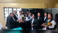 जिला एसोसिएशन ने किया एआइबीइ उत्तीर्ण अधिवक्ताओं का सम्मान