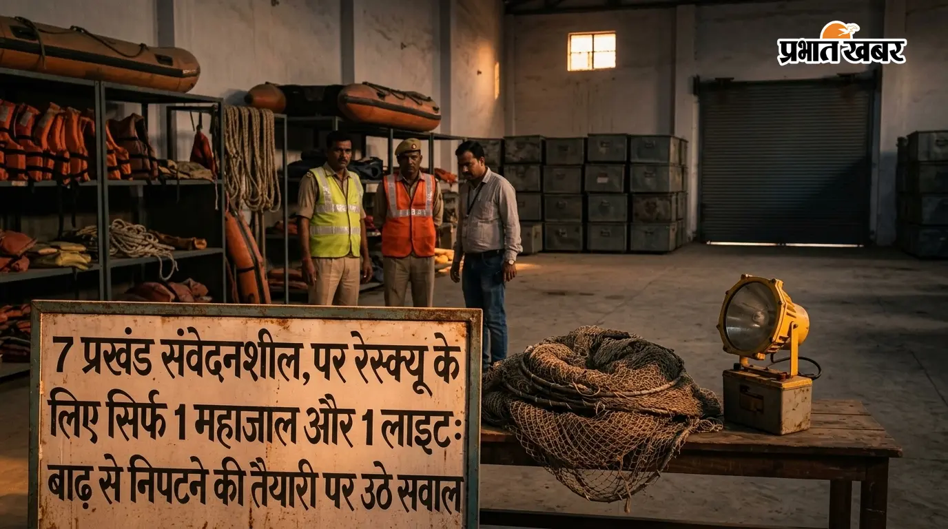 7 बाढ़ प्रभावित प्रखंडों के लिए सिर्फ 1 महाजाल और 1 इन्फ्लैटेबल लाइट 7 बाढ़ प्रभावित प्रखंडों के लिए सिर्फ 1 महाजाल और 1 इन्फ्लैटेबल लाइट