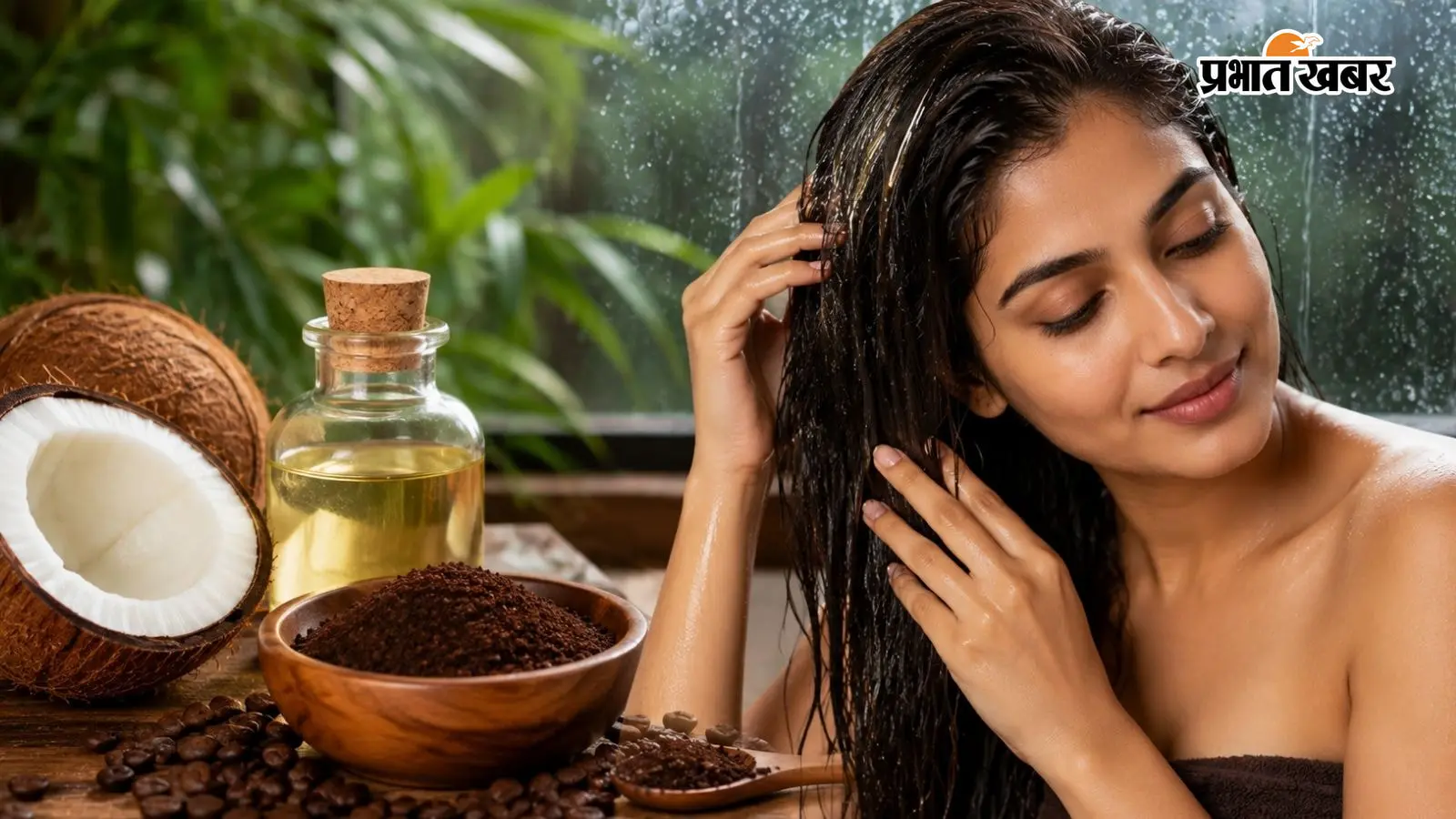 Monsoon hair care tips at home (PC: AI Image) Monsoon hair care tips at home (PC: AI Image)