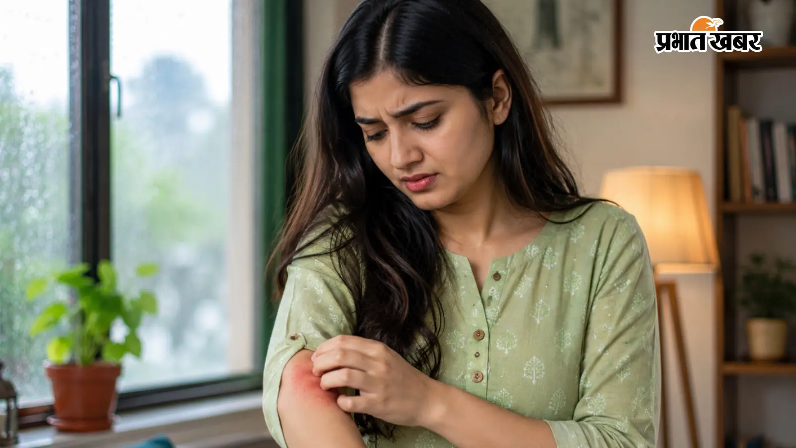 Itchy Skin in Monsoon, AI Image Itchy Skin in Monsoon, AI Image