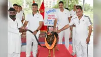 SSB 45वीं बटालियन में स्वान "क्यूटी" को दी गई भावभीनी विदाई, 8 वर्षों की सेवा के बाद सेवानिवृत्त