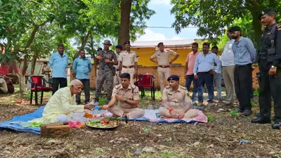 सन्हौला थाना को सौगात: एसएसपी ने नये भवन के लिए का किया भूमि पूजन, महिला बैरक का भी हुआ उद्घाटन