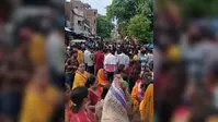 नालंदा में बारिश भी नहीं डिगा सकी श्रद्धा, जय जगन्नाथ के जयघोष से गूंजा राजगीर