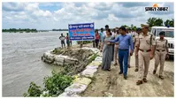 बाढ़ की आशंका को लेकर शाहपुर पटोरी प्रशासन अलर्ट, गंगा और वाया तटबंधों का किया निरीक्षण