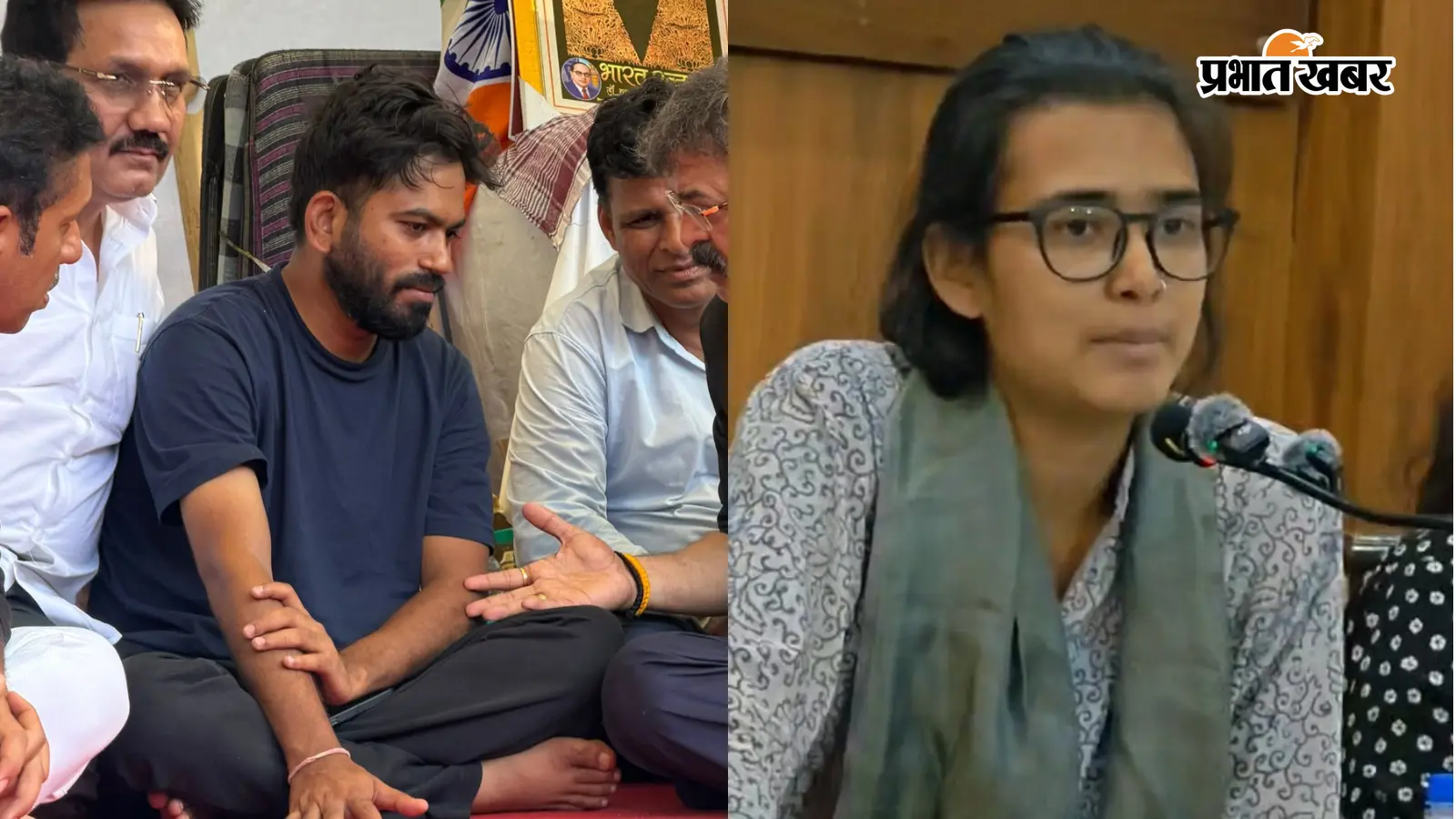 सीजेपी फाउंडर अभिजीत दीपके और AISA लीडर नेहा बोरा (फोटो : X) सीजेपी फाउंडर अभिजीत दीपके और AISA लीडर नेहा बोरा (फोटो : X)