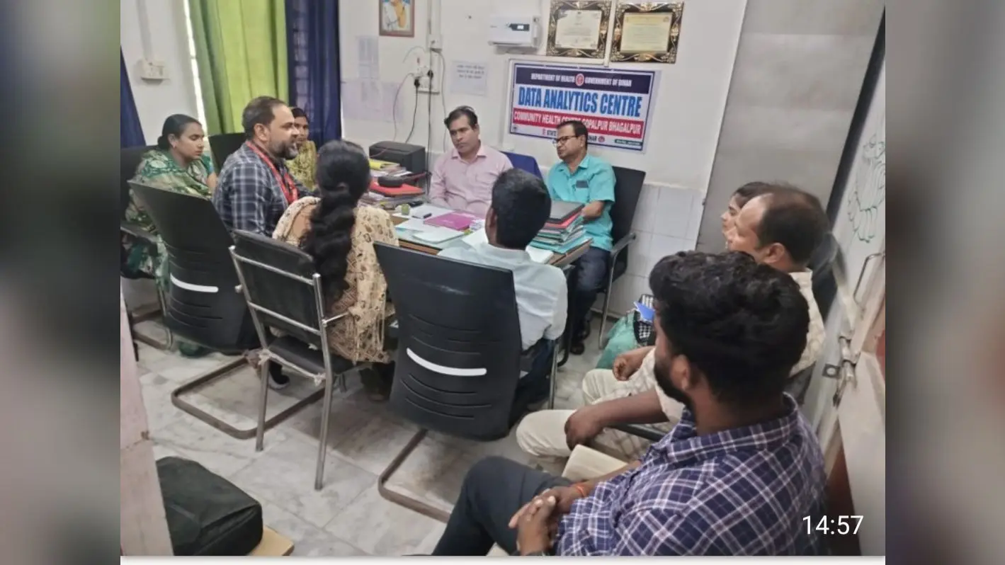 गोपालपुर सीएचसी में बैठक करते प्रभारी चिकित्सा पदाधिकारी | Prabhat Khabar Network गोपालपुर सीएचसी में बैठक करते प्रभारी चिकित्सा पदाधिकारी | Prabhat Khabar Network