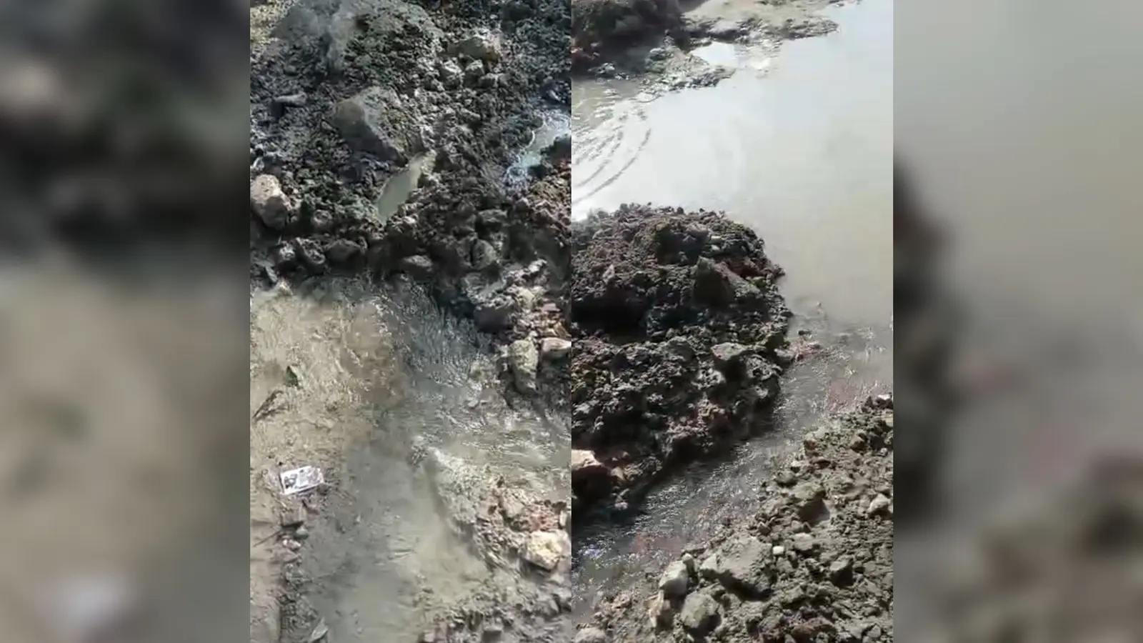 शहर के ताजपुर रोड में आरओबी निर्माण के दौरान फटा हर घर नल का जल का मुख्य पाइपलाइन | Prabhat Khabar Network शहर के ताजपुर रोड में आरओबी निर्माण के दौरान फटा हर घर नल का जल का मुख्य पाइपलाइन | Prabhat Khabar Network