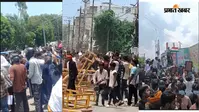 बिहार बंद के दौरान आंदोलन, पटना में छात्रों का हंगामा, डाकबंगला चौराहा और गांधी मैदान के पास धर्मेंद्र प्रधान के इस्तीफे की मांग को लेकर डटे