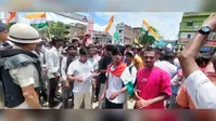 लखीसराय में नीट पेपर लीक के खिलाफ छात्र संगठनों का प्रतिरोध मार्च