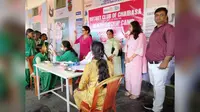 रोटरी क्लब द्वारा छात्राओं के लिए निशुल्क स्वास्थ्य जांच शिविर आयोजित