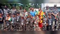 कारगिल विजय दिवस पर एससीएस डीएवी स्कूल में वीर जवानों को नमन, एसएसबी कैंप पहुंचकर बच्चों ने किया सम्मान