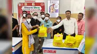 गोगरी में निक्षय मित्रों ने टीबी मरीजों के बीच बांटा पोषण किट, पौष्टिक आहार अपनाने की अपील