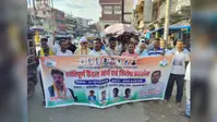जहानाबाद में पेपर लीक और छात्रों पर कार्रवाई के विरोध में ओबीसी कांग्रेस का कैंडल मार्च