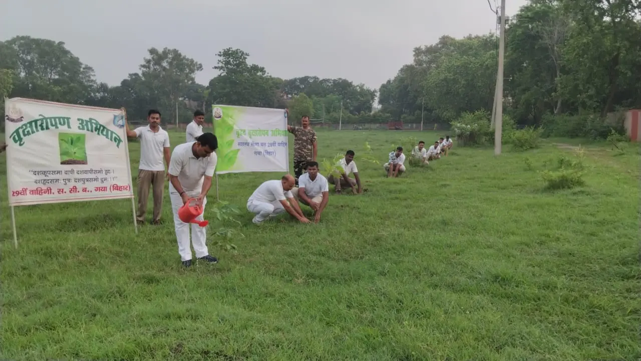 पौधारोपण करते एसएसबी के अधिकारी व जवान | Prabhat Khabar Network पौधारोपण करते एसएसबी के अधिकारी व जवान | Prabhat Khabar Network