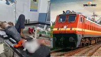 ट्रेन के दरवाजे पर बैठना पड़ा भारी, प्लेटफॉर्म से टकराकर युवक घायल; RPF ने पहुंचाया अस्पताल