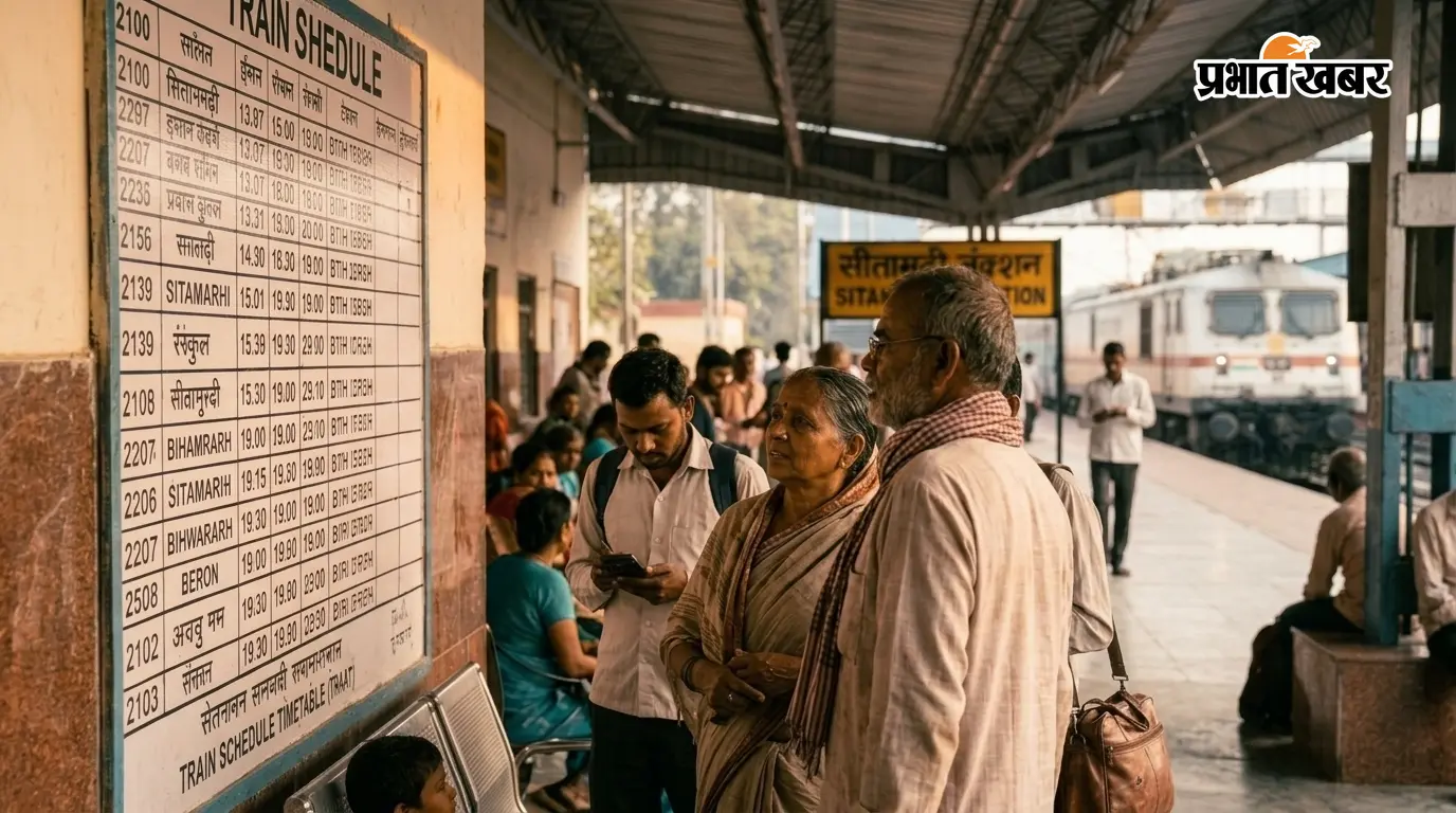 सीतामढ़ी स्टेशन: दिन के हिसाब से ट्रेनों की समय सारणी* सीतामढ़ी स्टेशन: दिन के हिसाब से ट्रेनों की समय सारणी*