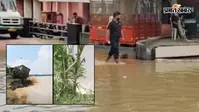 नदी की कटान में समाया स्कूल, 100 बीघा फसल तबाह, यूपी के 25 जिलों में बारिश का अलर्ट