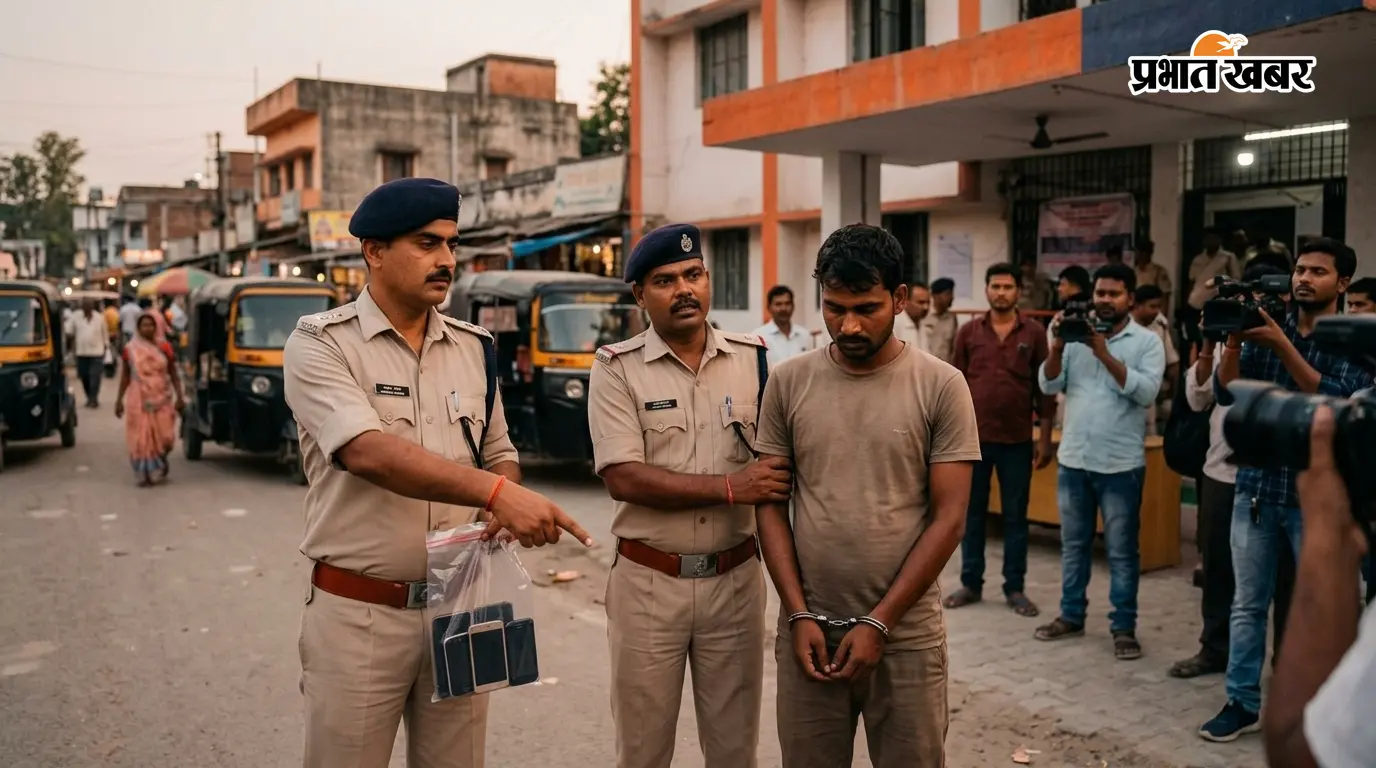 युवक गिरफ्तार, छिनतई का मोबाइल बरामद युवक गिरफ्तार, छिनतई का मोबाइल बरामद