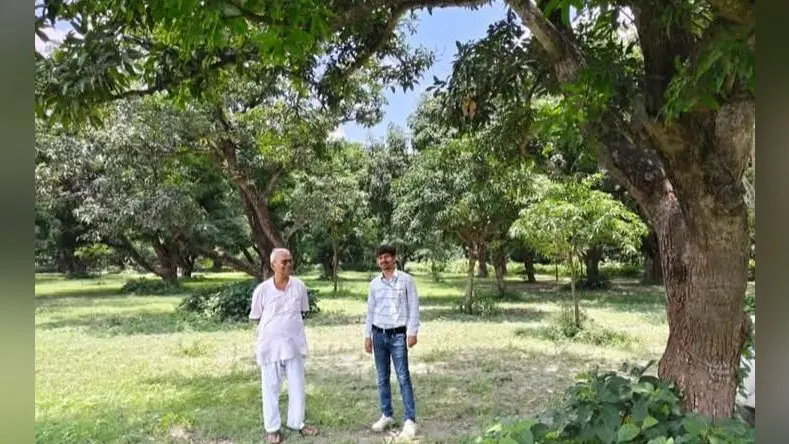 डॉ नवल किशोर चौधरी के आम का बगीचा में तकनीकी भ्रमण करते विवि के वैज्ञानिक। | Prabhat Khabar Network डॉ नवल किशोर चौधरी के आम का बगीचा में तकनीकी भ्रमण करते विवि के वैज्ञानिक। | Prabhat Khabar Network