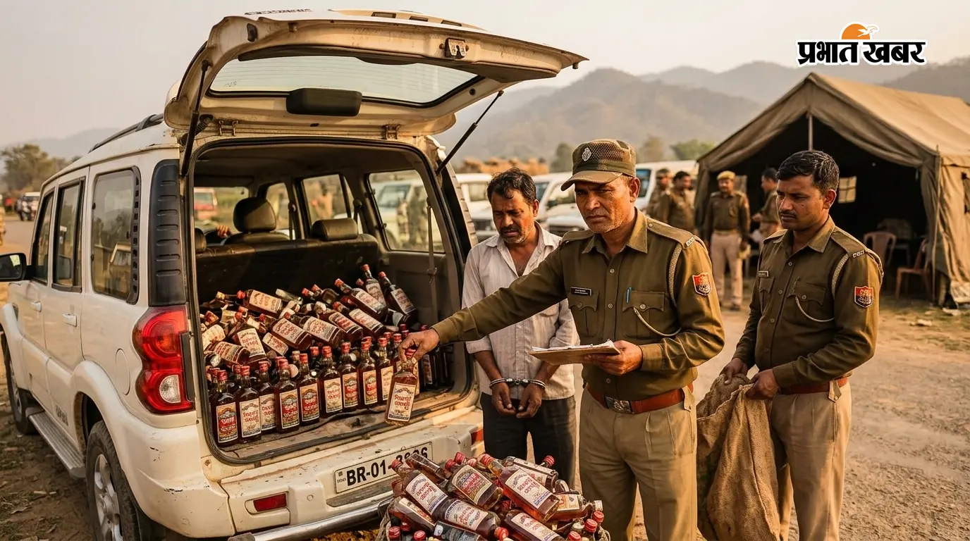 2165 बोतल नेपाली शराब और स्कॉर्पियो जब्त, एक तस्कर गिरफ्तार 2165 बोतल नेपाली शराब और स्कॉर्पियो जब्त, एक तस्कर गिरफ्तार