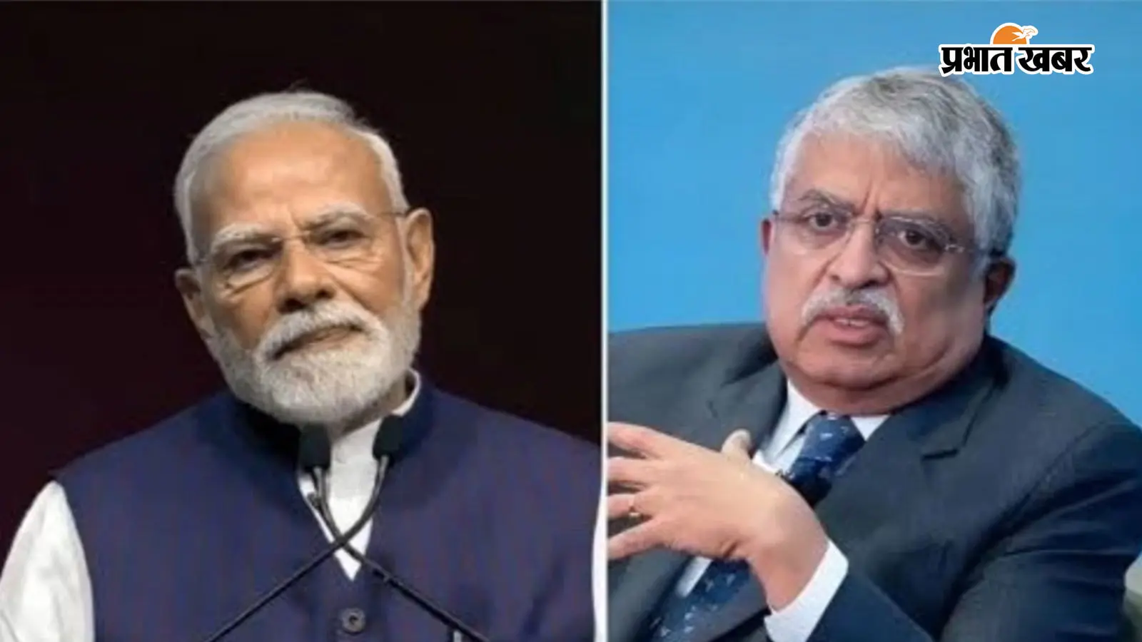 पीएम मोदी और नंदन नीलेकणि, फोटो एक्स पीएम मोदी और नंदन नीलेकणि, फोटो एक्स