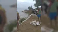 राघोपुर में गंगा का रौद्र रूप, 150 मीटर तक भीषण कटाव, जल संसाधन विभाग का कैंप कार्यालय नदी में समाया