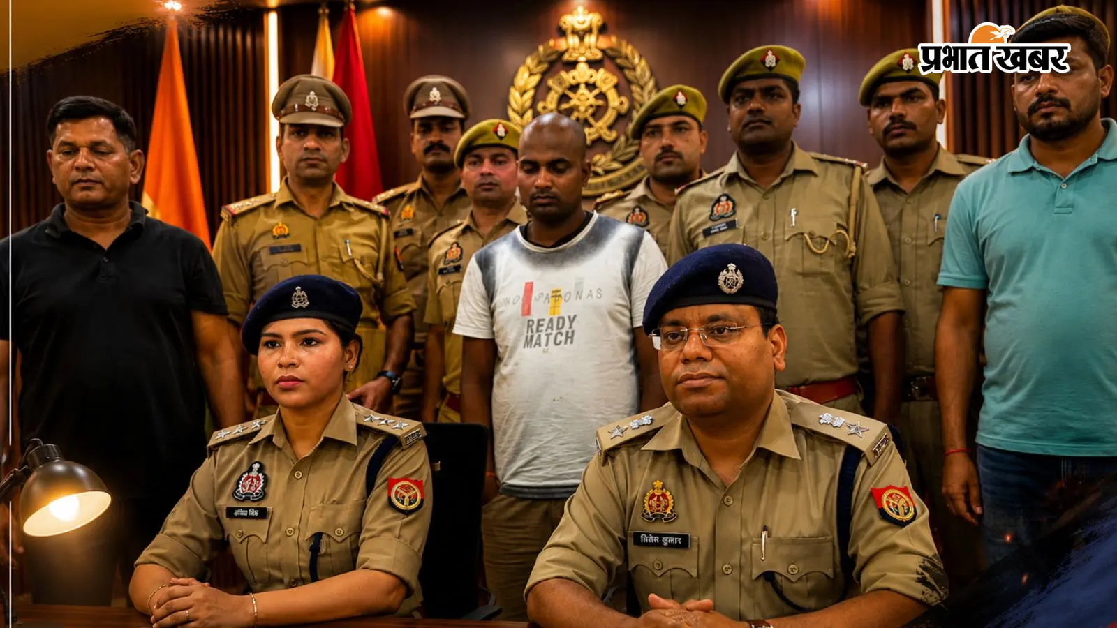 पुलीस गिरफ्त में आरोपी भाई पुलीस गिरफ्त में आरोपी भाई