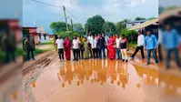 कुचाई चौक से कस्तूरबा विद्यालय तक सड़क बदहाल, बारिश में कीचड़ और जलजमाव से बढ़ी परेशानी