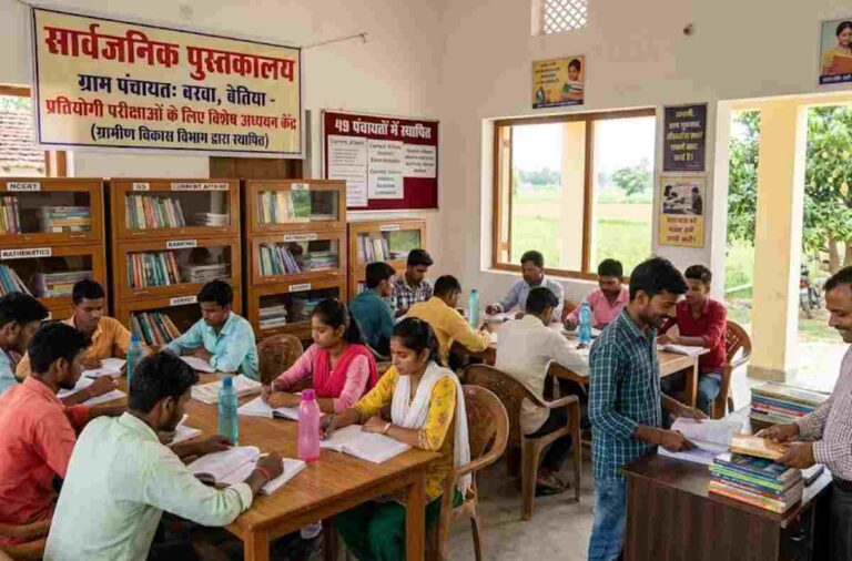 बेतिया: 49 पंचायतों में खुले सार्वजनिक पुस्तकालय, अब गांव में ही होगी प्रतियोगी परीक्षाओं की तैयारी