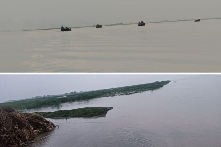 कोसी का जलस्तर बढ़ते ही 7 पंचायतों में बढ़ा संकट, सड़कें बनीं नदी, कमर तक पानी में चलने को मजबूर लोग