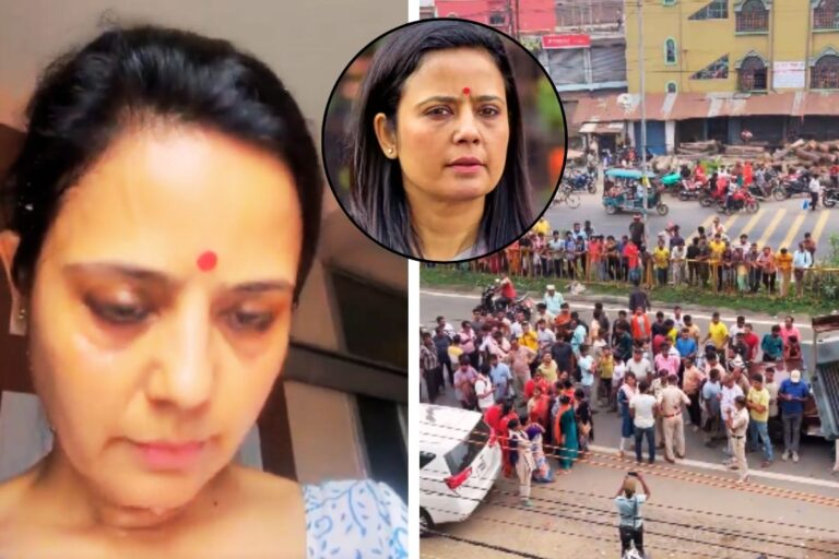 अभिषेक बनर्जी के बाद महुआ मोईत्रा पर फेंके अंडे और सड़े बैंगन, टीएमसी सांसद ने शेयर किया Video