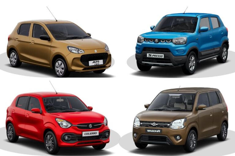 5 लाख रुपये की रेंज में आने वाली Maruti Suzuki की 4 कारें, 1 लीटर पेट्रोल में 26km तक चलेंगी