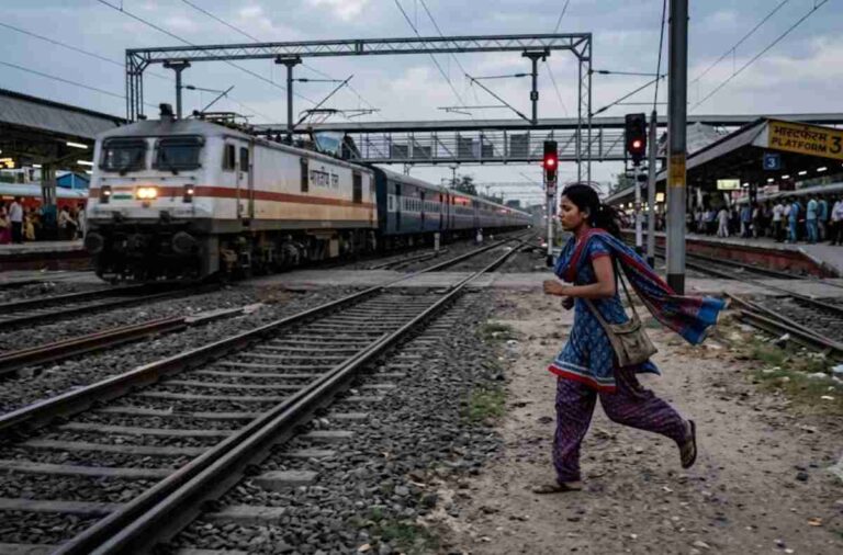 प्रेमी ने शादी से किया इनकार तो रेलवे ट्रैक पर पहुंची प्रेमिका, फिल्मी अंदाज में पुलिस ने बचाया