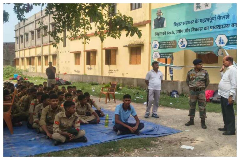 बेतिया में NCC का संयुक्त वार्षिक शिविर शुरू, 500 कैडेट्स लेंगे प्रशिक्षण