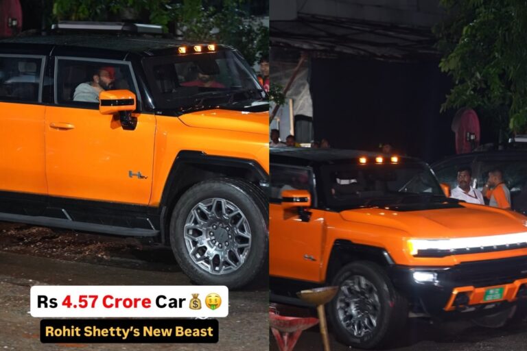 4.76 करोड़ की GMC Hummer EV ड्राइव करते दिखे रोहित शेट्टी, पहले से गैरेज में हैं कई लग्जरी कारें